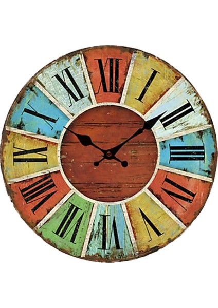 SAAT00240 Ahşap Duvar Saati Ebat 70 cm