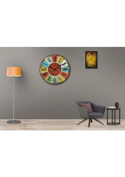 SAAT00240 Ahşap Duvar Saati Ebat 70 cm modelleri