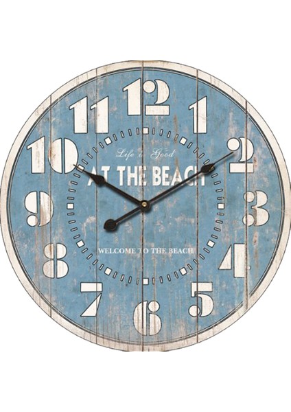 SAAT00367 Ahşap Duvar Saati Ebat 70 cm