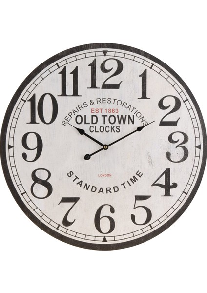 SAAT00102 Ahşap Duvar Saati Ebat 70 cm