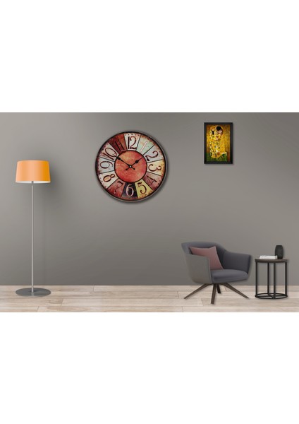 SAAT00108 Ahşap Duvar Saati Ebat 70 cm fiyatları