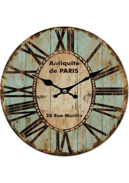 SAAT00117 Ahşap Duvar Saati Ebat 70 cm