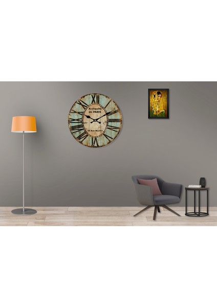 SAAT00117 Ahşap Duvar Saati Ebat 70 cm modelleri