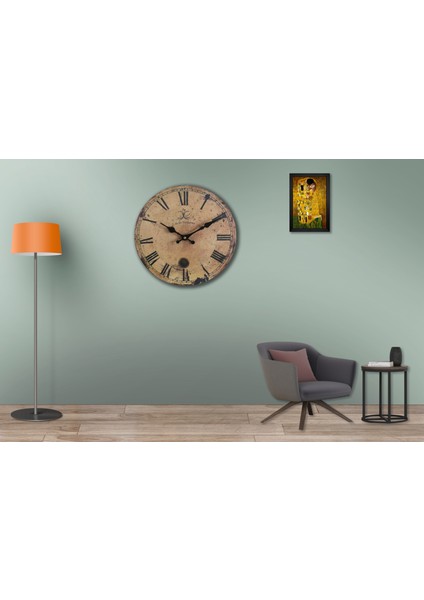 SAAT00025 Ahşap Duvar Saati Ebat 70 cm modelleri