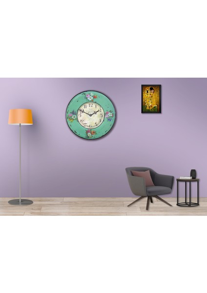 SAAT00049 Ahşap Duvar Saati Ebat 70 cm