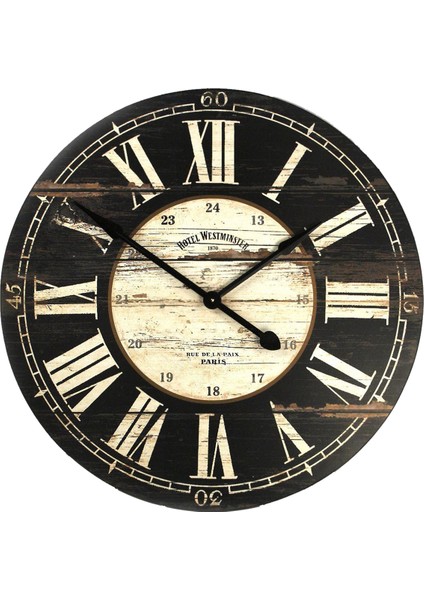 SAAT00339 Ahşap Duvar Saati Ebat 70 cm