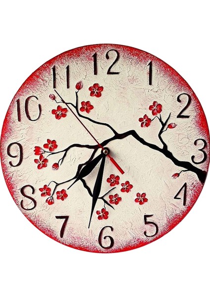 SAAT00453 Ahşap Duvar Saati Ebat 70 cm