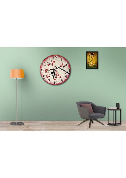 SAAT00453 Ahşap Duvar Saati Ebat 70 cm modelleri