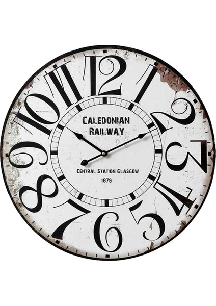 SAAT00485 Ahşap Duvar Saati Ebat 70 cm