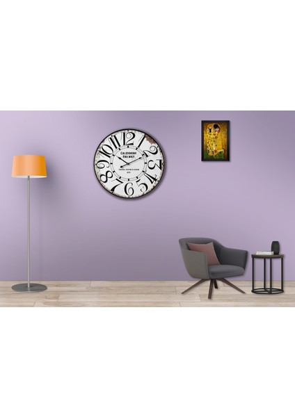 SAAT00485 Ahşap Duvar Saati Ebat 70 cm fiyatları