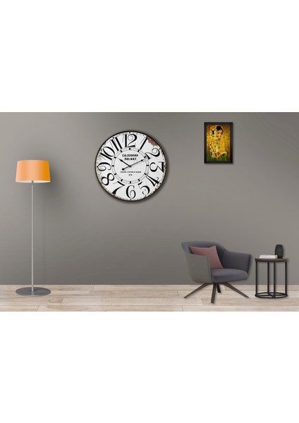 SAAT00485 Ahşap Duvar Saati Ebat 70 cm modelleri