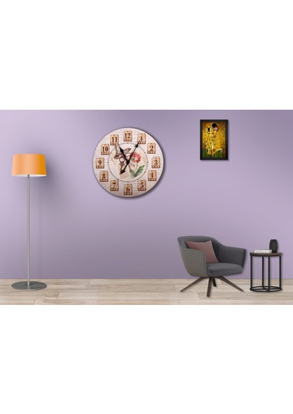 SAAT00472 Ahşap Duvar Saati Ebat 70 cm modelleri