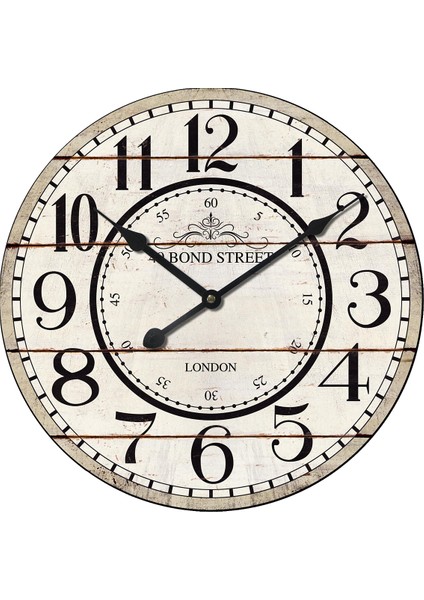 SAAT00125 Ahşap Duvar Saati Ebat 70 cm