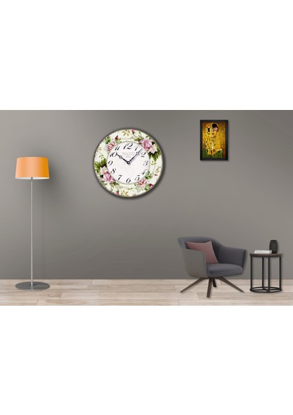 SAAT00154 Ahşap Duvar Saati Ebat 70 cm