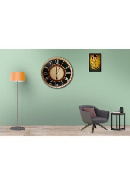 SAAT00273 Ahşap Duvar Saati Ebat 70 cm fiyatları