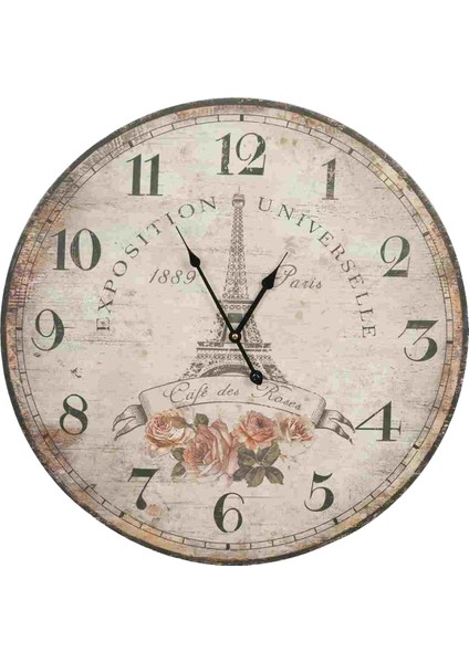 SAAT00344 Ahşap Duvar Saati Ebat 70 cm