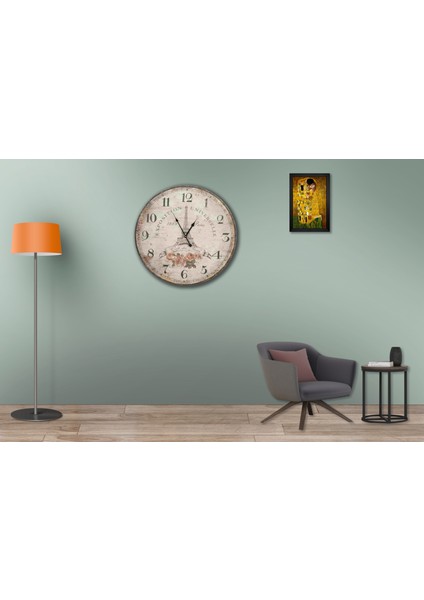 SAAT00344 Ahşap Duvar Saati Ebat 70 cm fiyatları