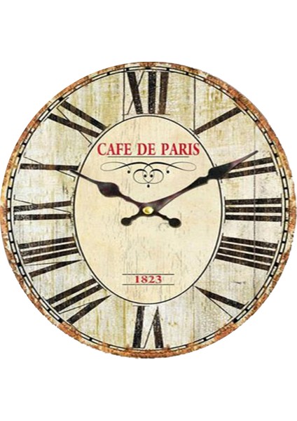 SAAT00399 Ahşap Duvar Saati Ebat 70 cm