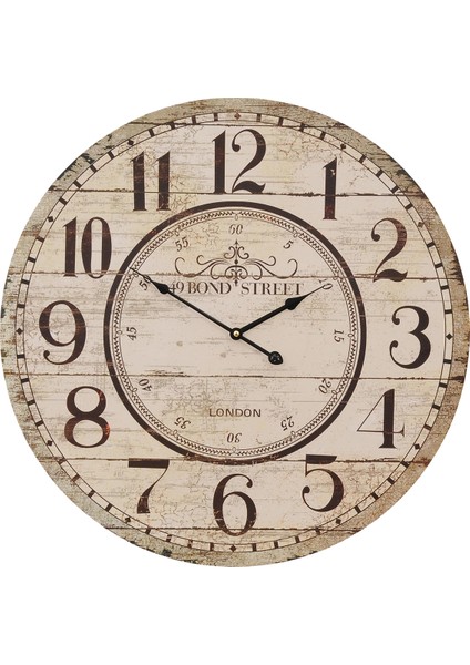 SAAT00426 Ahşap Duvar Saati Ebat 70 cm