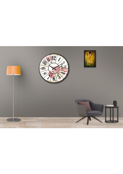 SAAT00140 Ahşap Duvar Saati Ebat 70 cm modelleri