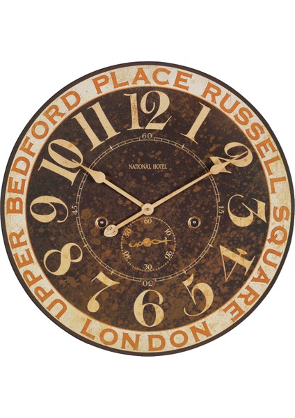 SAAT00189 Ahşap Duvar Saati Ebat 70 cm