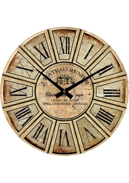 SAAT00235 Ahşap Duvar Saati Ebat 70 cm