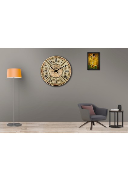 SAAT00235 Ahşap Duvar Saati Ebat 70 cm modelleri