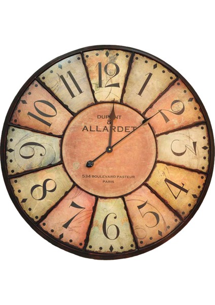 SAAT00441 Ahşap Duvar Saati Ebat 70 cm