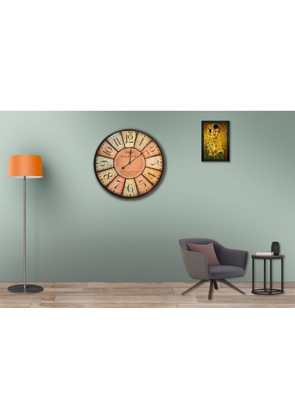 SAAT00441 Ahşap Duvar Saati Ebat 70 cm fiyatları