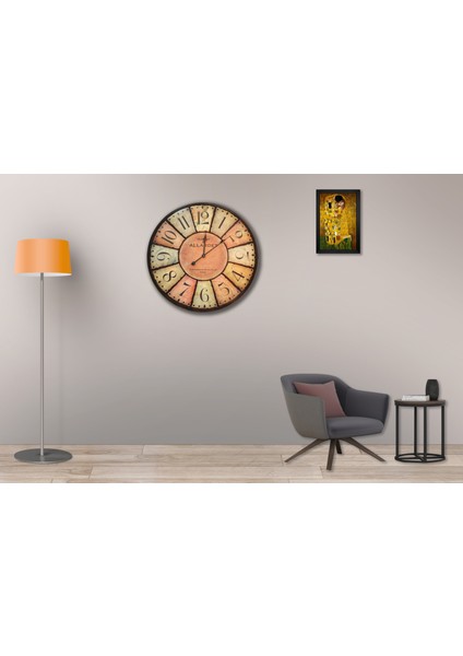 SAAT00441 Ahşap Duvar Saati Ebat 70 cm modelleri