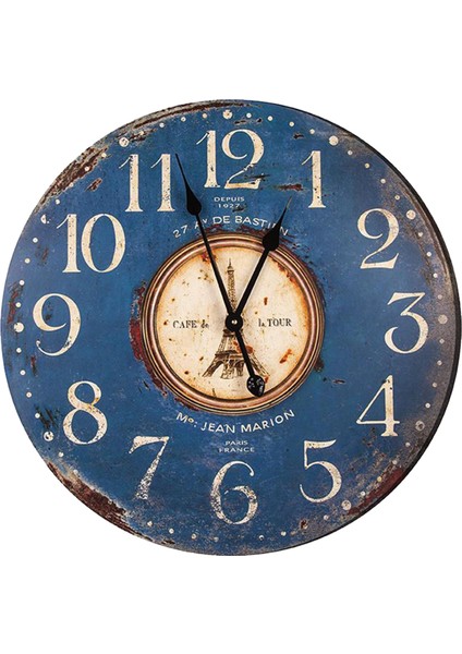 SAAT00279 Ahşap Duvar Saati Ebat 70 cm