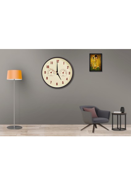 SAAT00315 Ahşap Duvar Saati Ebat 70 cm