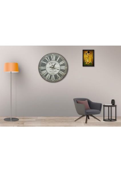 SAAT00423 Ahşap Duvar Saati Ebat 70 cm