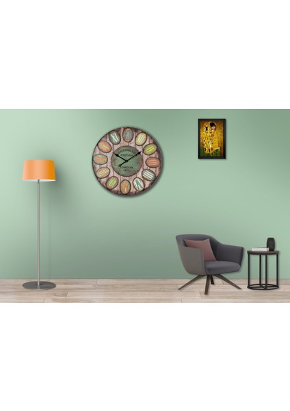 SAAT00080 Ahşap Duvar Saati Ebat 70 cm fiyatları