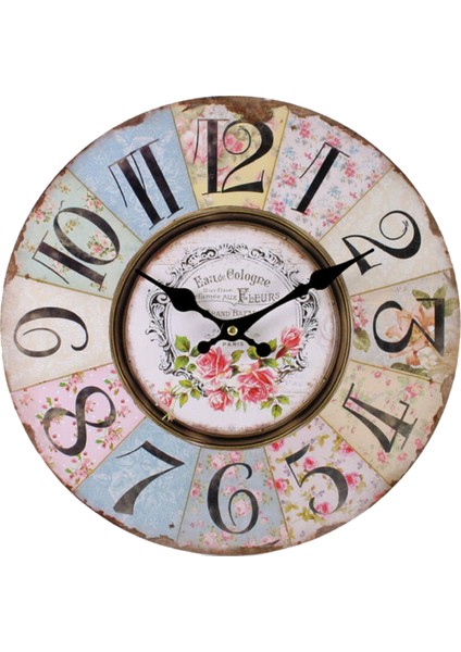 SAAT00261 Ahşap Duvar Saati Ebat 70 cm