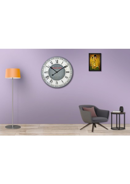SAAT00263 Ahşap Duvar Saati Ebat 70 cm