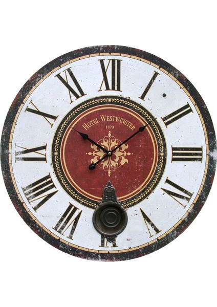 SAAT00392 Ahşap Duvar Saati Ebat 70 cm