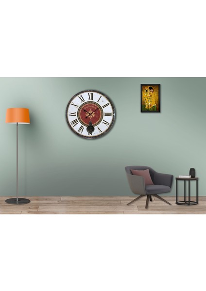 SAAT00392 Ahşap Duvar Saati Ebat 70 cm fiyatları