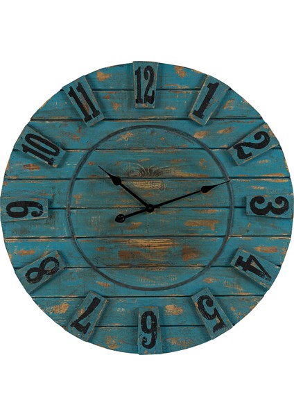 SAAT00321 Ahşap Duvar Saati Ebat 70 cm