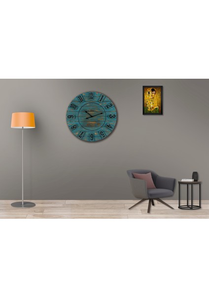 SAAT00321 Ahşap Duvar Saati Ebat 70 cm modelleri