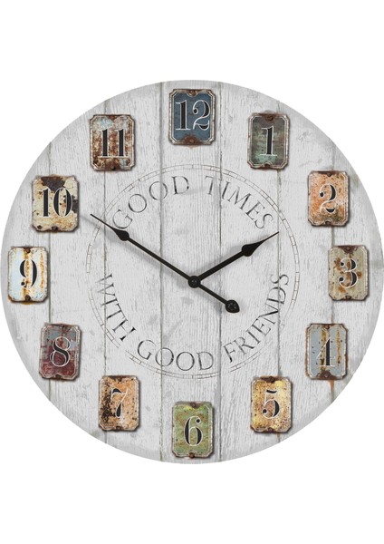 SAAT00369 Ahşap Duvar Saati Ebat 70 cm