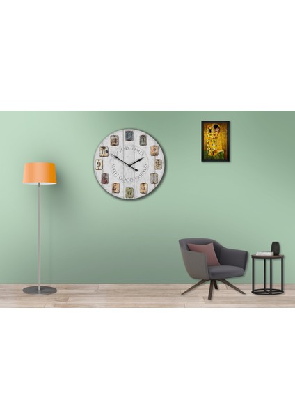 SAAT00369 Ahşap Duvar Saati Ebat 70 cm modelleri