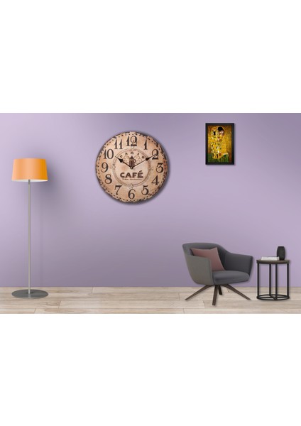 SAAT00437 Ahşap Duvar Saati Ebat 70 cm