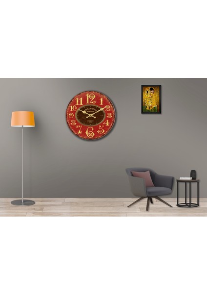 SAAT00397 Ahşap Duvar Saati Ebat 70 cm modelleri