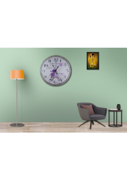 SAAT00301 Ahşap Duvar Saati Ebat 70 cm