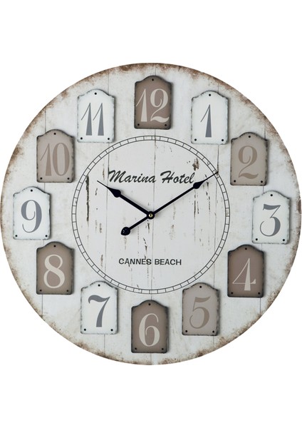 SAAT00405 Ahşap Duvar Saati Ebat 70 cm