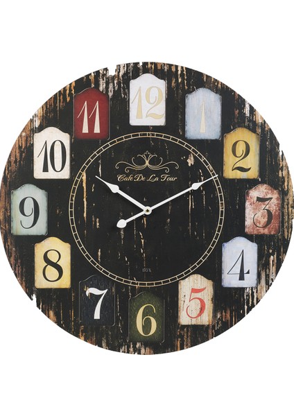 SAAT00018 Ahşap Duvar Saati Ebat 70 cm