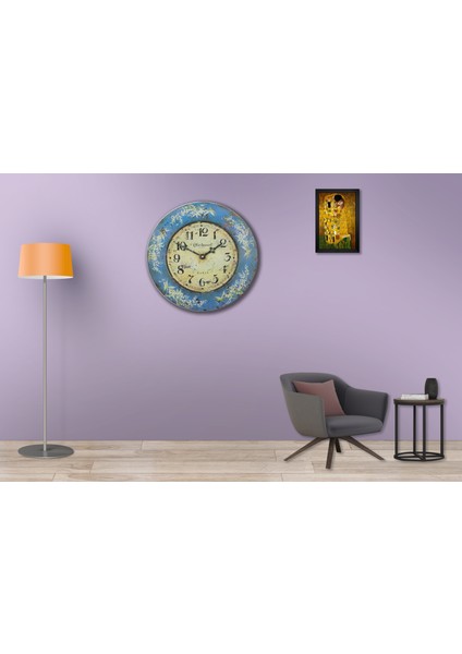 SAAT00062 Ahşap Duvar Saati Ebat 70 cm modelleri