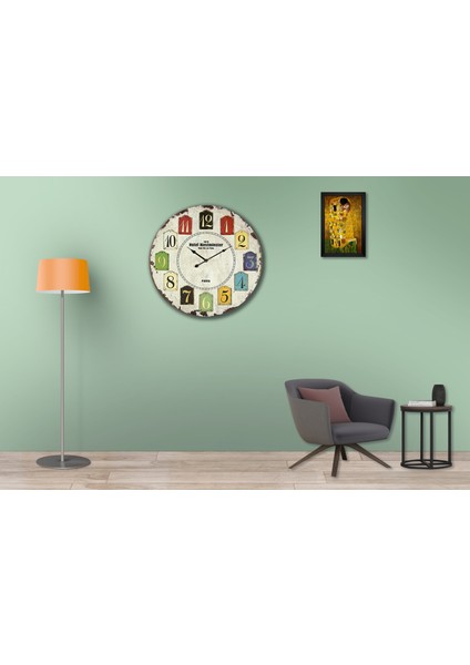 SAAT00008 Ahşap Duvar Saati Ebat 70 cm fiyatları