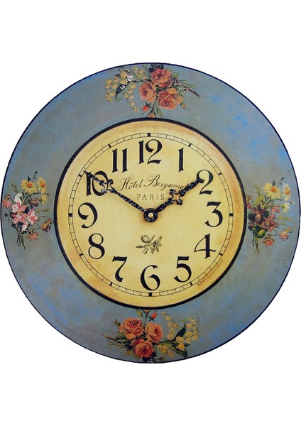 SAAT00040 Ahşap Duvar Saati Ebat 70 cm